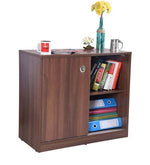 Load image into Gallery viewer, Detec™ File Cabinet with Sliding Doors - Walnut Finish
