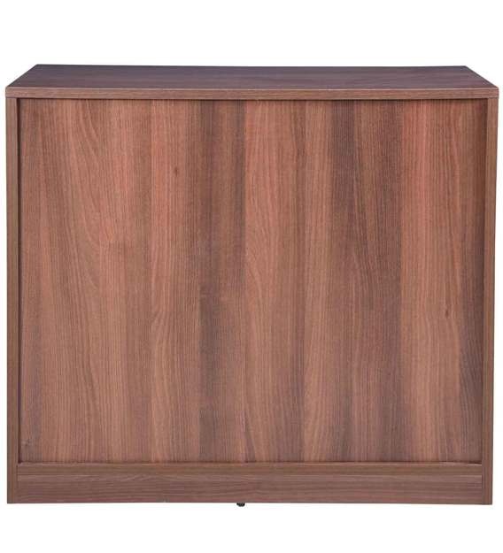 Detec™ File Cabinet with Sliding Doors - Walnut Finish