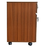 Load image into Gallery viewer, Detec™ Pedestal with 2 Drawers on Wheels - Walnut Color
