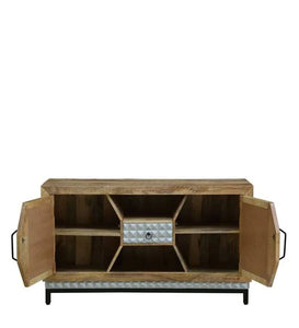 Detec™ Stylish Solid Wood Sideboard