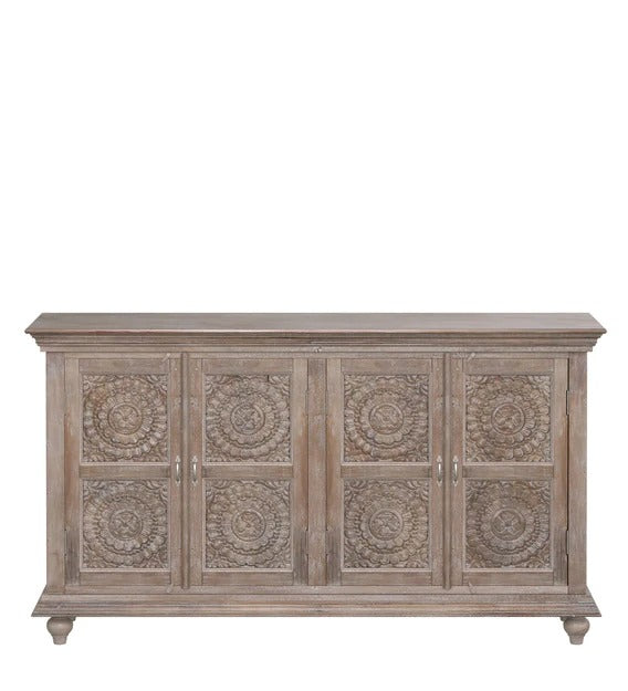 Detec™ Solid Wood Sideboard - White Distress Finish