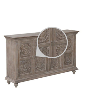 Detec™ Solid Wood Sideboard - White Distress Finish