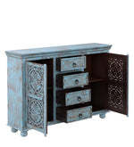 गैलरी व्यूवर में इमेज लोड करें, Detec™ Solid Wood Sideboard - Blue Distress Finish
