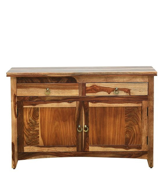 Detec™ Solid Wood Sideboard - Rustic Teak Finish