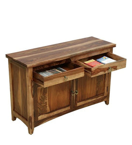 Detec™ Solid Wood Sideboard - Rustic Teak Finish