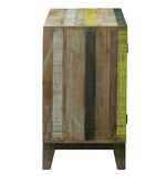 गैलरी व्यूवर में इमेज लोड करें, Detec™ Solid Wood Sideboard Yellow &amp; Black Color

