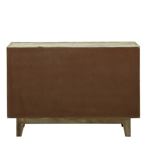 Detec™ Solid Wood Sideboard Yellow & Black Color