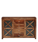 Load image into Gallery viewer, Detec™ Solid Wood Sideboard - Wooden Finish 
