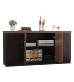 Load image into Gallery viewer, Detec™ Office Storage - Classic Walnut Finish
