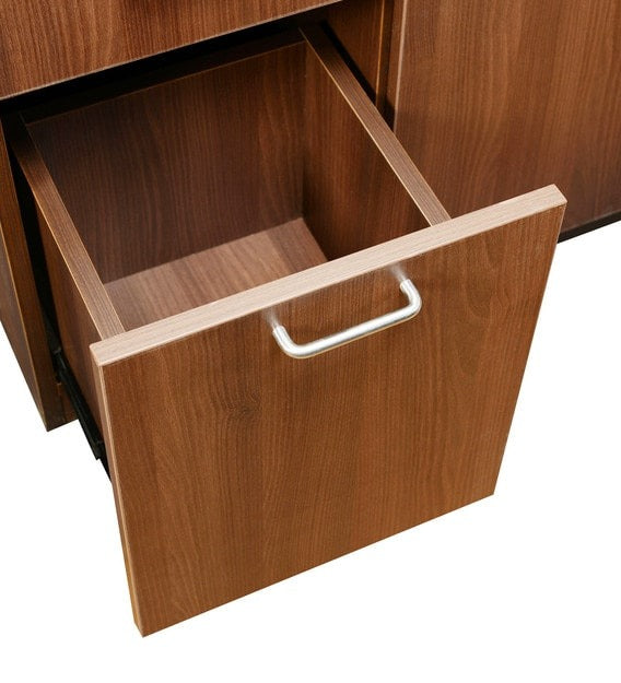 Detec™ Cabinet & Sideboard with 3 Drawers - Walnut Finish