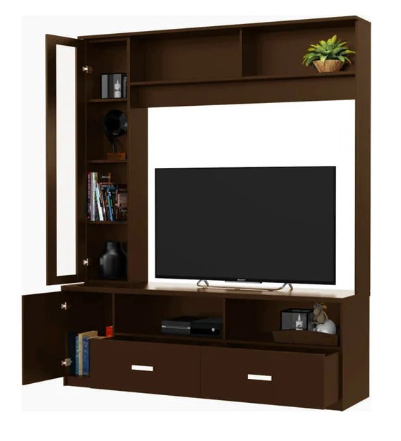 Detec™ TV Unit - Walnut Finish with storage