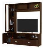 Load image into Gallery viewer, Detec™ TV Unit - Walnut Finish with storage
