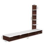 Load image into Gallery viewer, Detec™ Large TV Unit - Wenge And White Color
