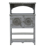 Load image into Gallery viewer, Detec™ Solid Wood Hutch Cabinet - Distress Finish
