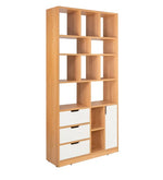 Load image into Gallery viewer, Detec™ Hutch Cabinet - White and Light Oak Finish
