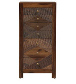 Load image into Gallery viewer, Detec™ Solid Wood Chest of Drawers - Provincial Teak Finish
