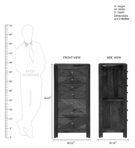 Detec™ Solid Wood Chest of Drawers - Provincial Teak Finish