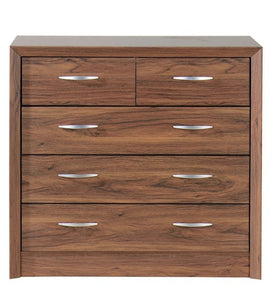 Detec™ Wide Chest of 5 Drawers - Columbia Walnut Finish