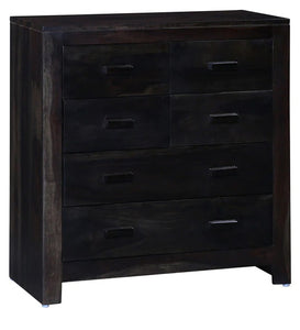 Detec™ Solid Wood Chest of Drawers - Warm Chestnut Finish