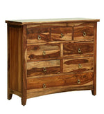 Load image into Gallery viewer, Detec™ Wood Chest Of Drawer - Rustic Teak Finish
