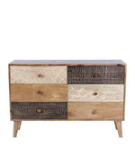 Load image into Gallery viewer, Detec™ Hand Carved Chest of Drawers - Teak Finish
