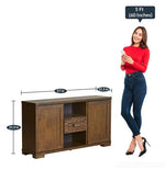 Load image into Gallery viewer, Detec™ Two-Door Buffet Table - Brown Color 
