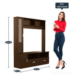 Load image into Gallery viewer, Detec™ TV Unit - Walnut Finish with storage 
