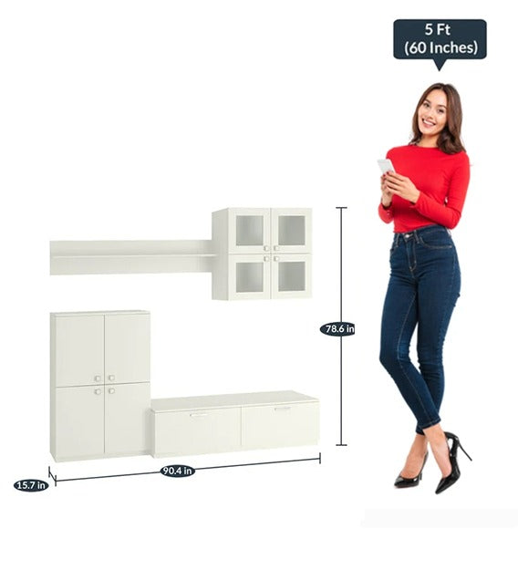 Detec™  Set of TV Unit with Shelf and Display Unit 