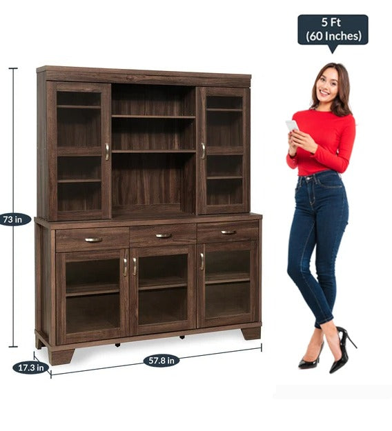 Detec™  Hutch Cabinet - Cappucino Color 