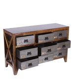 Load image into Gallery viewer, Detec™ Chest of 9 Drawers - Teak Finish
