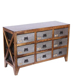 Load image into Gallery viewer, Detec™ Chest of 9 Drawers - Teak Finish
