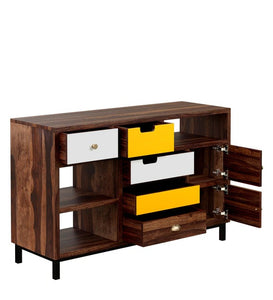 Detec™ Solid Wood Chest of Drawers - Multi-Colour Finish