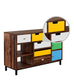 Load image into Gallery viewer, Detec™ Solid Wood Chest of Drawers - Multi-Colour Finish
