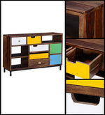 Load image into Gallery viewer, Detec™ Solid Wood Chest of Drawers - Multi-Colour Finish 
