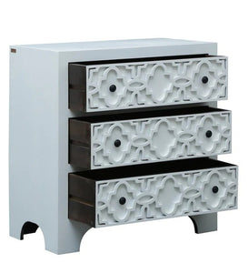 Detec™ Solid Wood Chest of Drawers - White Finish
