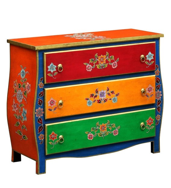 Detec™ Solid Wood Chest of Drawers - Multiple-color
