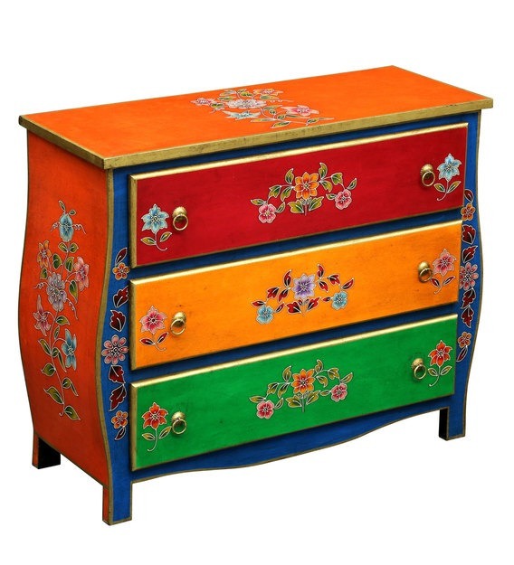 Detec™ Solid Wood Chest of Drawers - Multiple-color