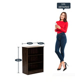 Load image into Gallery viewer, Detec™ Three Tier Book Shelf - Wenge Finish 
