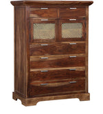 Load image into Gallery viewer, Detec™ Solid Wood Chest of Drawers - Provincial Teak Finish
