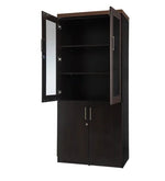 Load image into Gallery viewer, Detec™ 4 Door Book Case - Classic Walnut Finish

