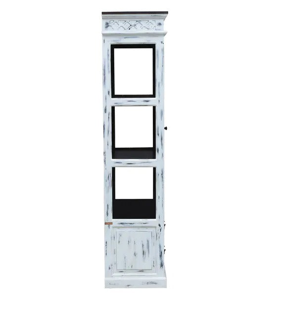 Detec™ Solid Wood Book Case - Distress White