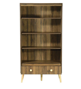 Detec™ Book Shelf with One Drawer - Columbia Walnut Finish
