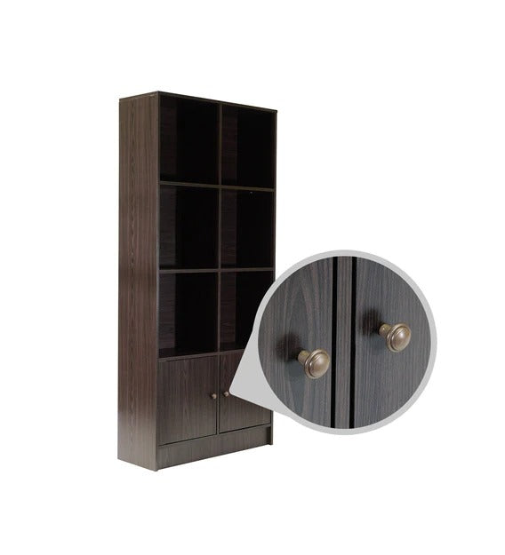Detec™ 6 Cube Book Shelf with Bottom Cabinet - Wenge Finish