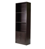 Load image into Gallery viewer, Detec™ 3 Tier Book Shelf with Bottom Cabinet - Wenge Finish
