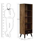 Load image into Gallery viewer, Detec™ Book Shelf Cum Display Unit - Oak Finish
