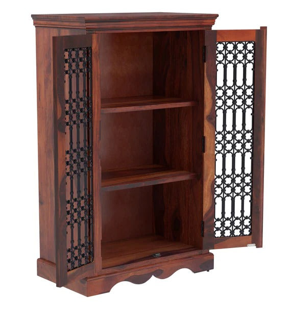 Detec™ Solid Wood Book Case - Honey Oak Finish