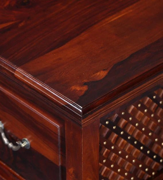 Detec™ Solid Wood Trunk - Honey Oak Finish with Wooden Design