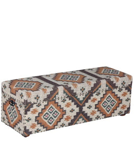 Detec™ Upholstered Trunk - Multi-Color with Honey Oak Finish