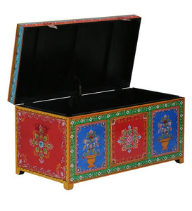 Detec™ Solid Wood Hand-Painted Trunk - Multi-color