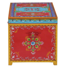 Detec™ Solid Wood Hand-Painted Trunk - Multi-color